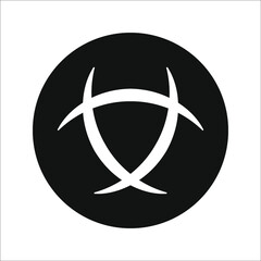 Malware Attention Hazard sign icon vector illustration on white background