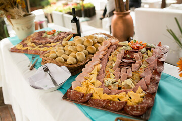 sweet and salad party food