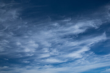 white clouds in the blue sky