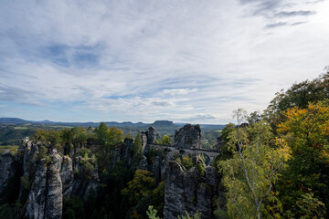 Fototapeta premium バスタイ橋 ドイツ 