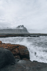 Iceland landscape, Coastline and nature in summer.