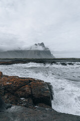 Iceland landscape, Coastline and nature in summer.