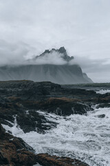Iceland landscape, Coastline and nature in summer.
