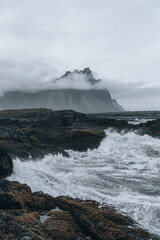 Iceland landscape, Coastline and nature in summer.
