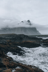 Iceland landscape, Coastline and nature in summer.