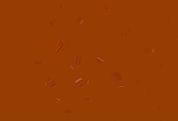 Light Orange vector background with bubbles.