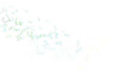 Light Green, Yellow vector pattern with artificial intelligence network.