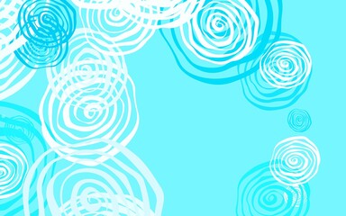 Light Yellow vector abstract pattern with roses.