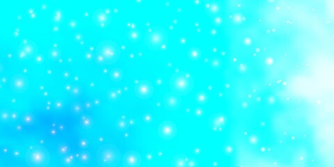 Light BLUE vector layout with bright stars.