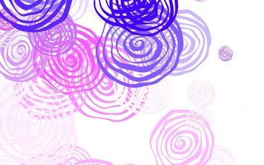 Light Pink, Blue vector abstract design with roses.