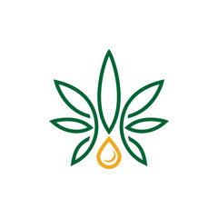 Marijuana leaf icon design template vector isolated illustration