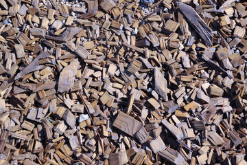 close up of a pile of chips