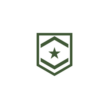 Military Wave Logo Template vector symbol