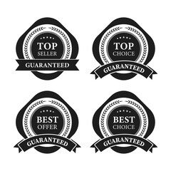 Premium, quality retro vintage labels collection. vector illustration