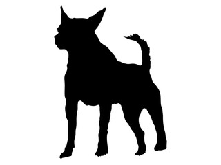 犬シルエット_4