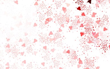 Fototapeta na wymiar Light Pink, Red vector template with chaotic shapes.