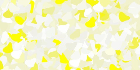 Light yellow vector background with random forms.