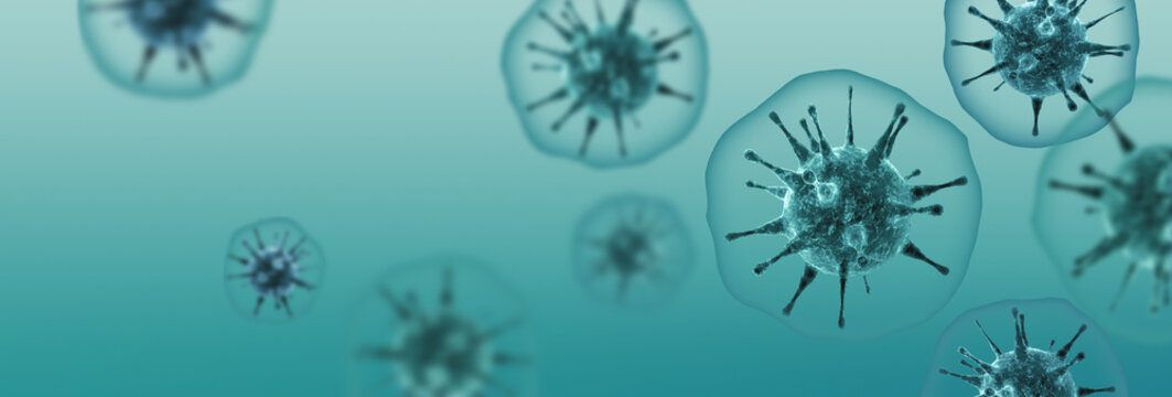 New covid-19 conoravirus outbreak. 3D illustration