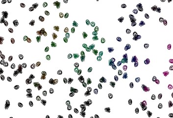 Light Multicolor, Rainbow vector texture with disks.