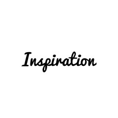 ''Inspiration'' Word Lettering