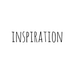 ''Inspiration'' Word Lettering