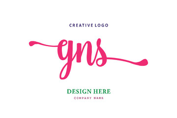 GNS lettering logo is simple, easy to understand and authoritative