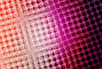 Fototapeta premium Light Pink vector layout with circle shapes.
