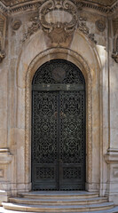 Ancient metallic gate in downtown Rio, Brazil 