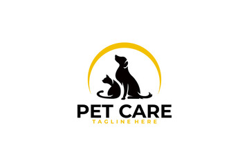 pet care logo icon vector isolated
