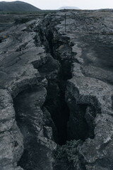Iceland nature, Vulcanic landscape in Summer.