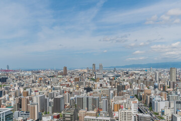 Obraz premium Osaka City Skyline, cityscape during the day time