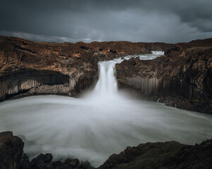 Iceland nature, Vulcanic landscape in Summer.