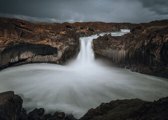 Iceland nature, Vulcanic landscape in Summer.