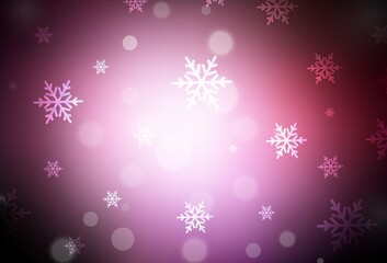 Dark Pink vector layout in New Year style.