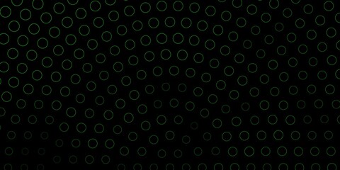 Fototapeta na wymiar Dark Green vector template with circles.
