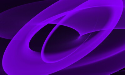 Fototapeta premium Abstract purple wave on a black background 