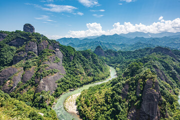 Guangxi Guilin Resources Tianmen Mountain Zijiang River Scenery