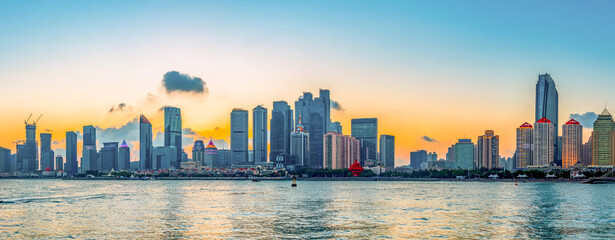 The beautiful city architectural landscape of Qingdao