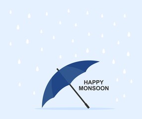 design about happy monsoon background