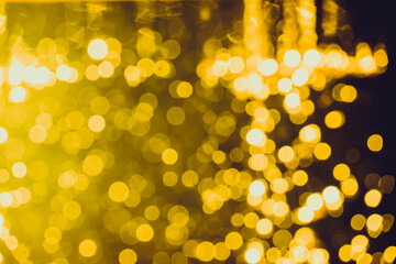 Abstract gold bokeh