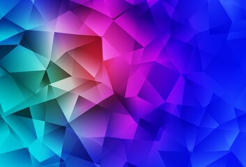 Light Blue, Red vector abstract polygonal background.