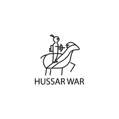 Hussar War Logo Simple Symbols