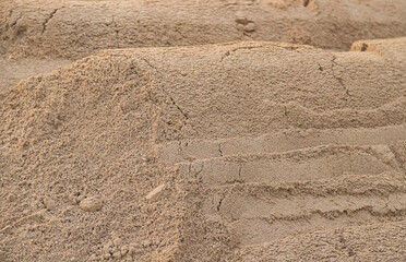Sand pile for construction