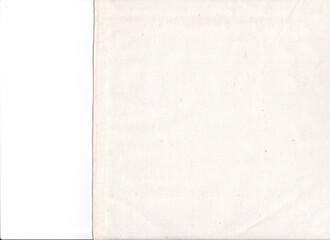 White fabric texture on a white background.