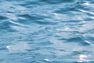 Naklejka premium Vintage blue water wave background