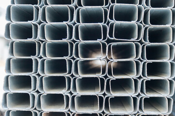 Steel Material in the Construction Work Site