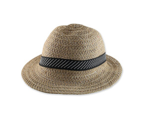 Vintage hat isolated on white.