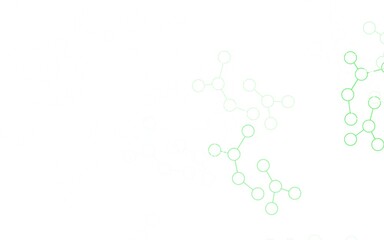 Light Green vector backdrop with artificial intelligence data.