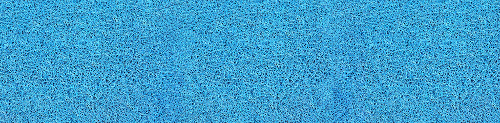 Fototapeta na wymiar Panorama blue doormat texture background.