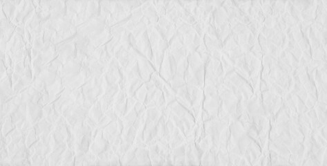 White fold paper and Crumpled background.